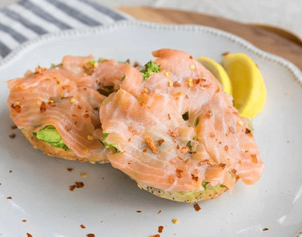 avocado and lox breakfast sandwiches