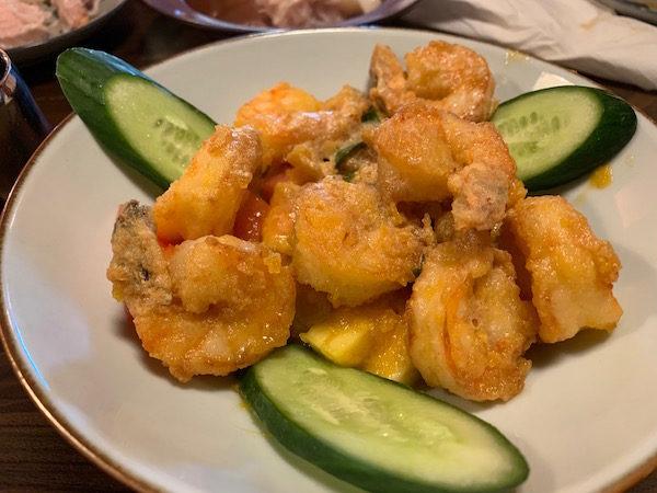 Fried Tiger Prawn with Salted Egg White