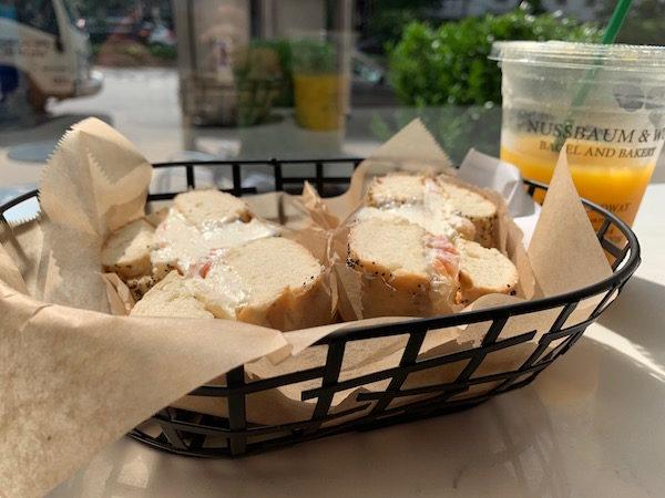 Bagel with Cream Cheese NYC