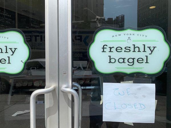 Freshly Bagel Closed