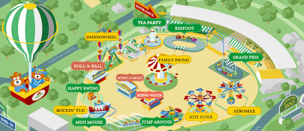 Victorian Gardens Map