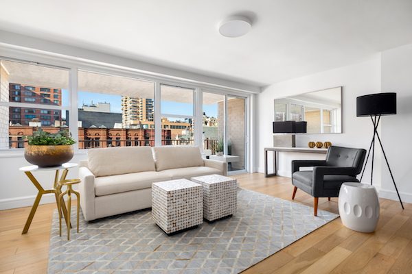 high floor nyc condo with balcony