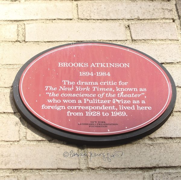 Brooks Atkinson Plaque
