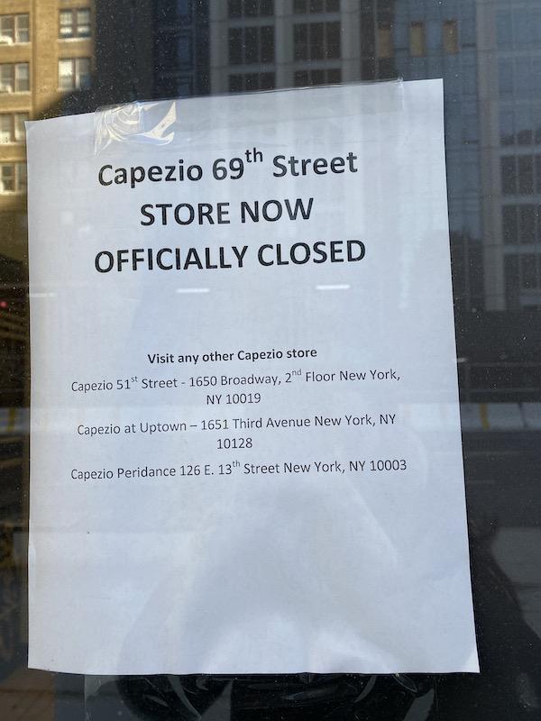Capezio Closes