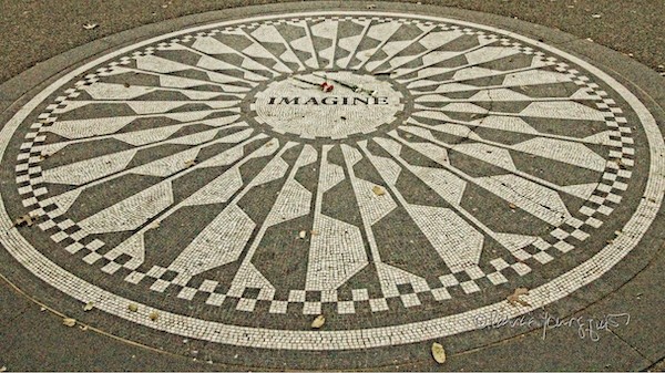 imagine circle strawberry fields