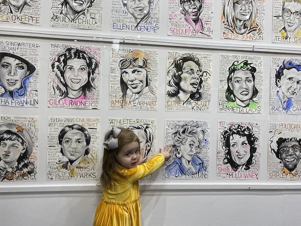 wall of famous American women