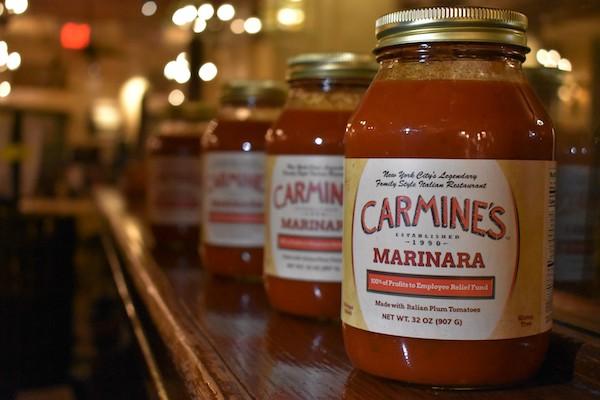 Carmine's Selling Signature Sauce