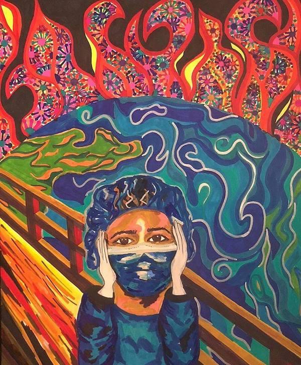 COVID-19 painting