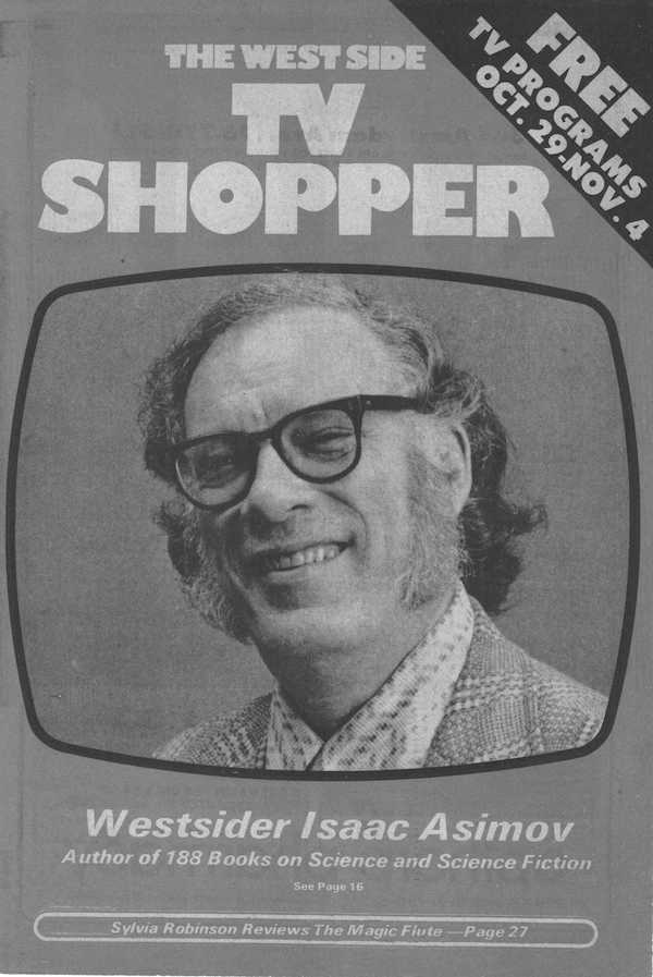 Isaac Asimov West Side TV Shopper