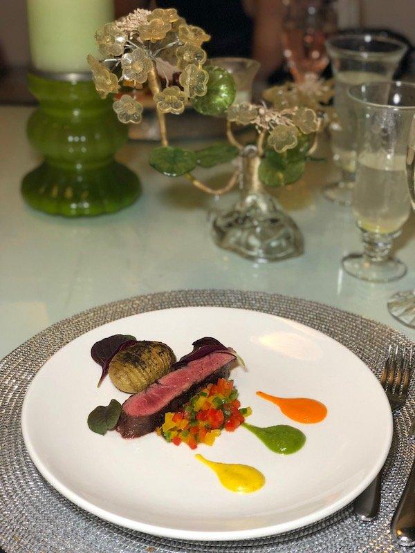 Steak and peppers