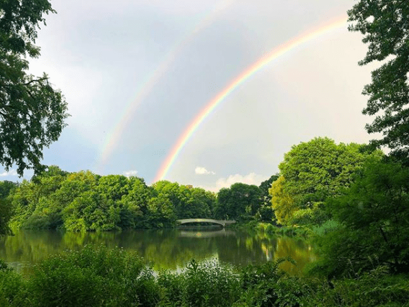 double rainbow Central Park