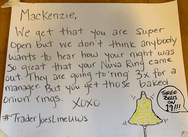 Trader Joe's Line Signs
