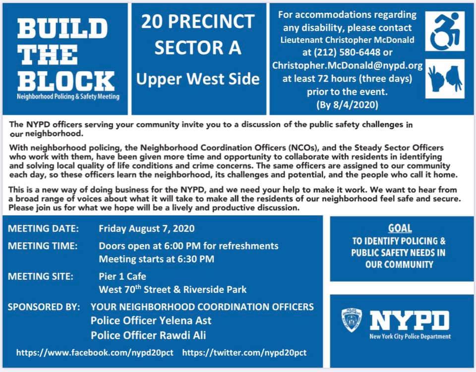 build the block meeting UWS Sector A