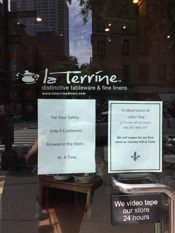 La Terrine Closing