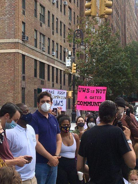homeless residents lucerne protest gracie mansion