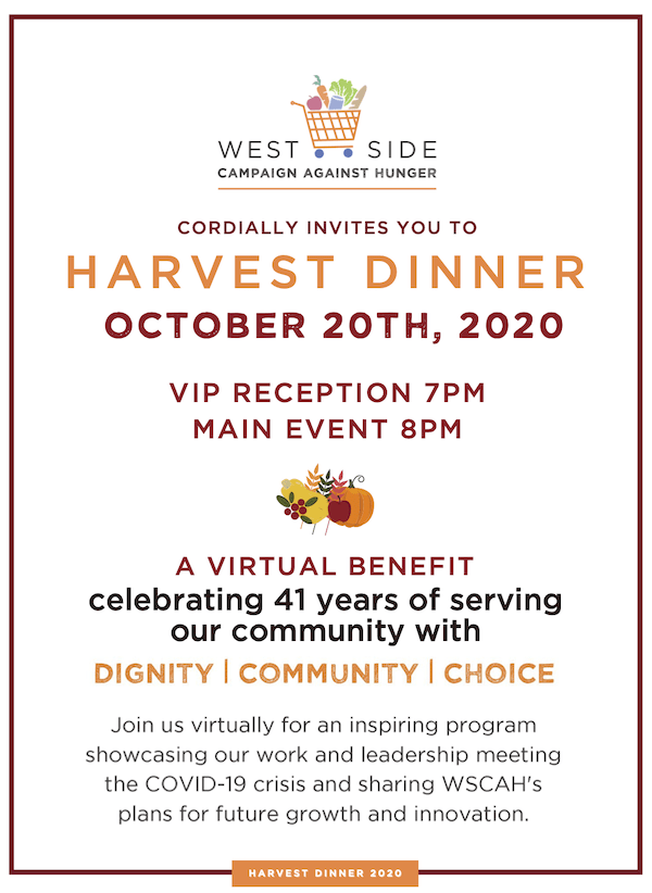 2020 Virtual Harvest Dinner