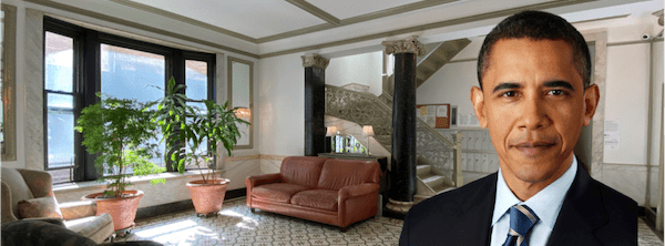 Barack Obama college apartment