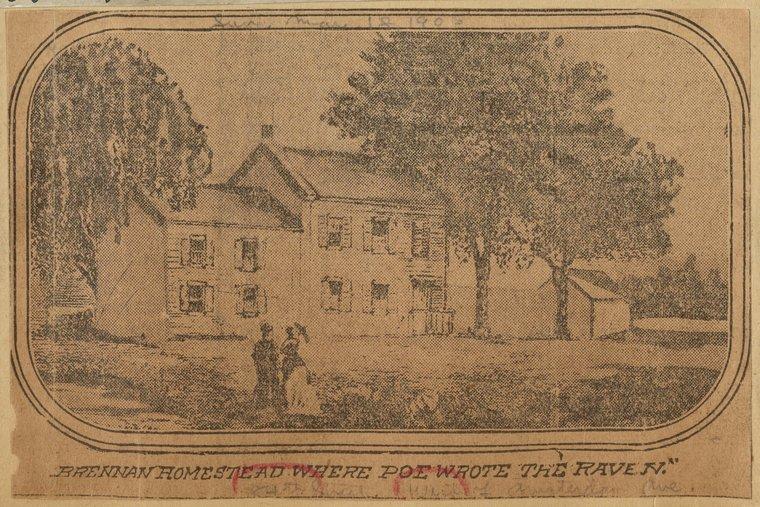 brennan homestead where poe wrote the raven