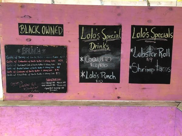 LoLo's Seafood Shack Menu