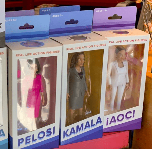 Pelosi and AOC dolls
