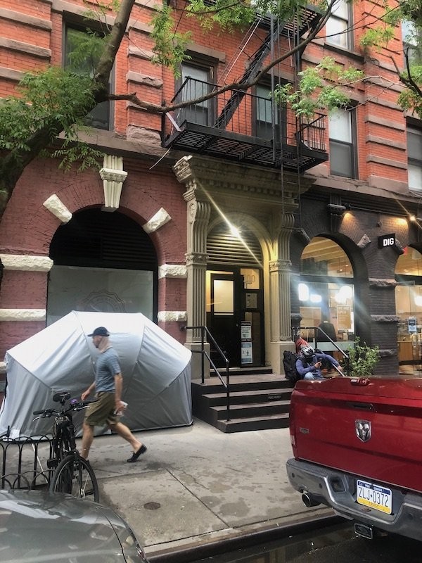 mystery tent upper west side