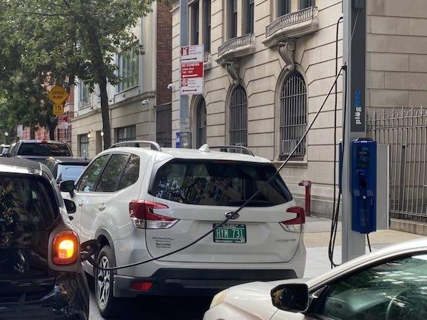electric car charging station upper west side