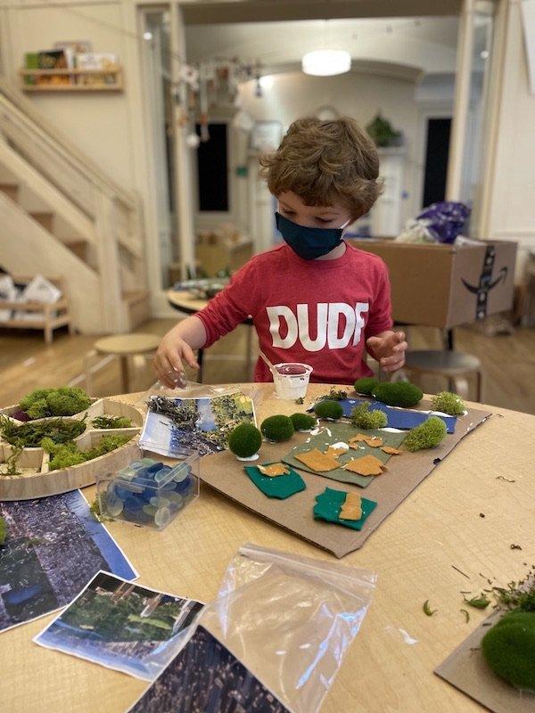 3s and 4s child building model of central park