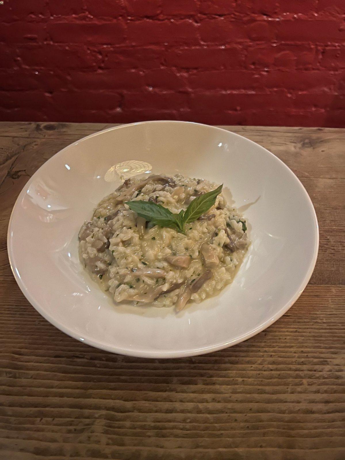 Mushroom risotto