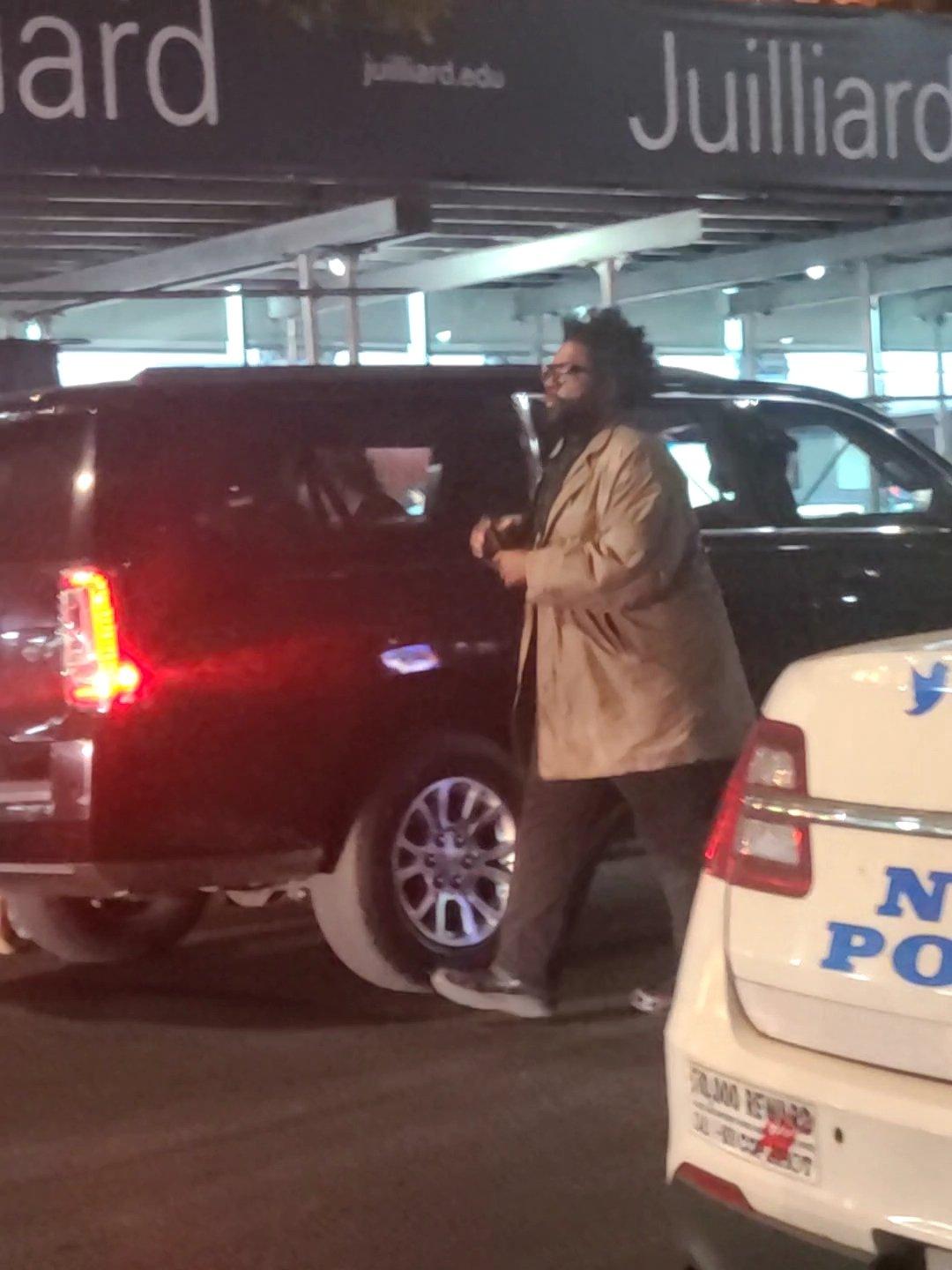 Questlove spotted Lincoln Center