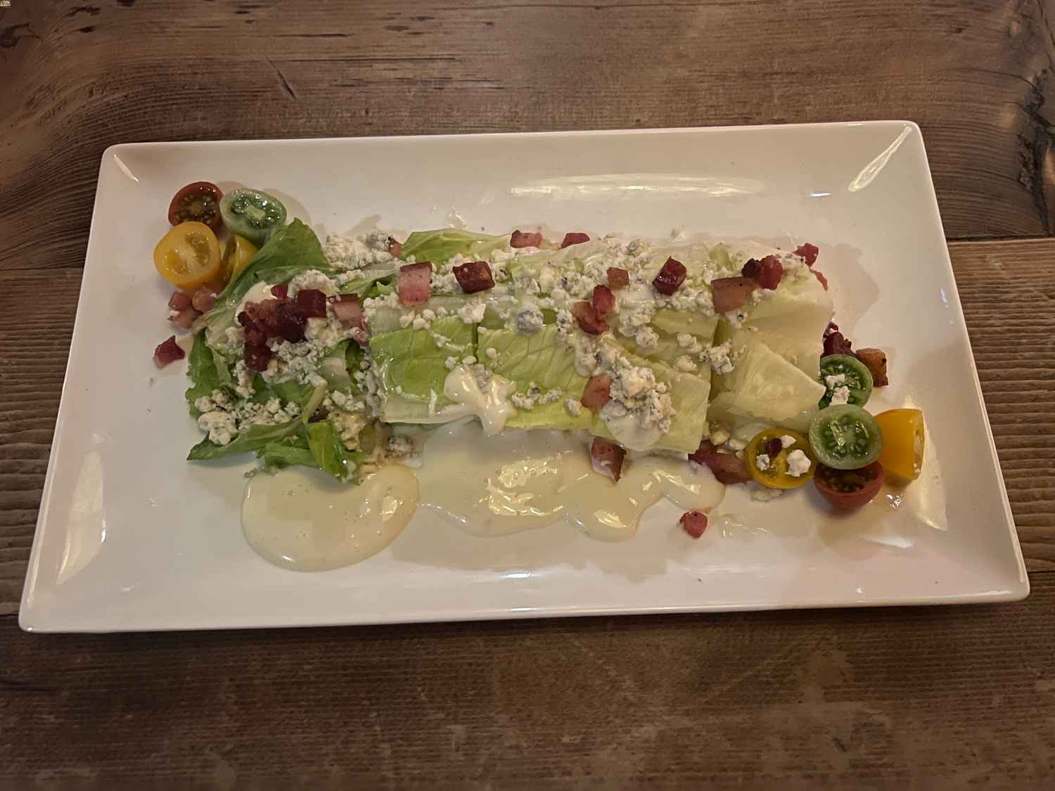 Romain wedge salad