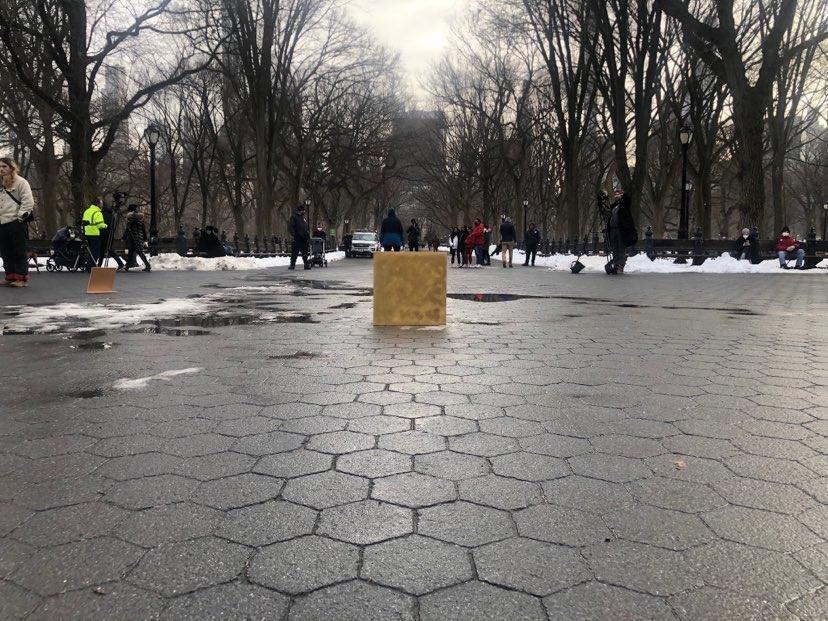 gold cube central park
