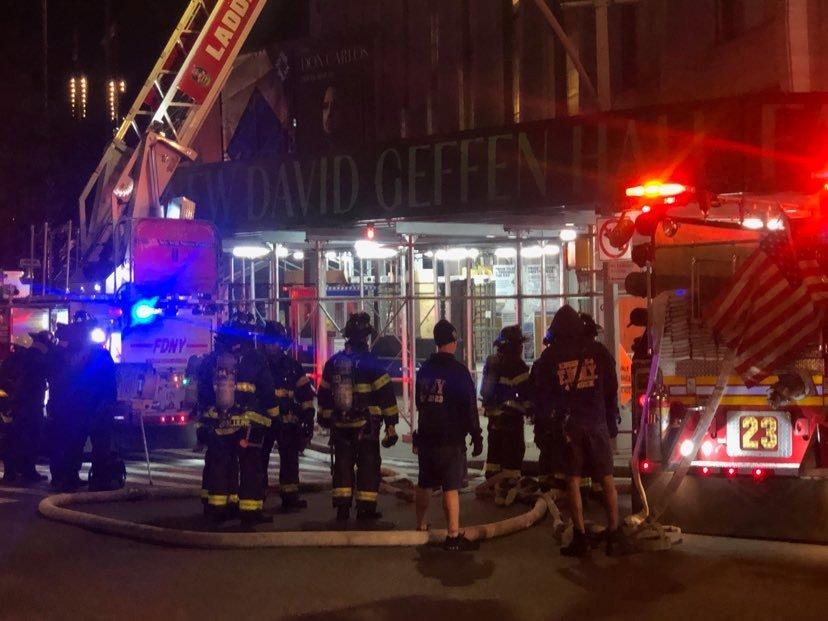 fire david geffen hall