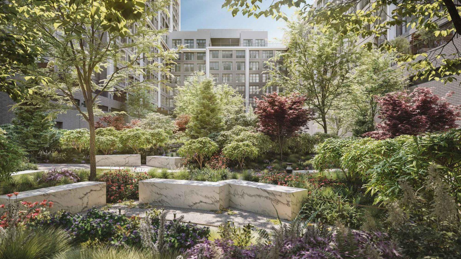 outdoor plantings front and york