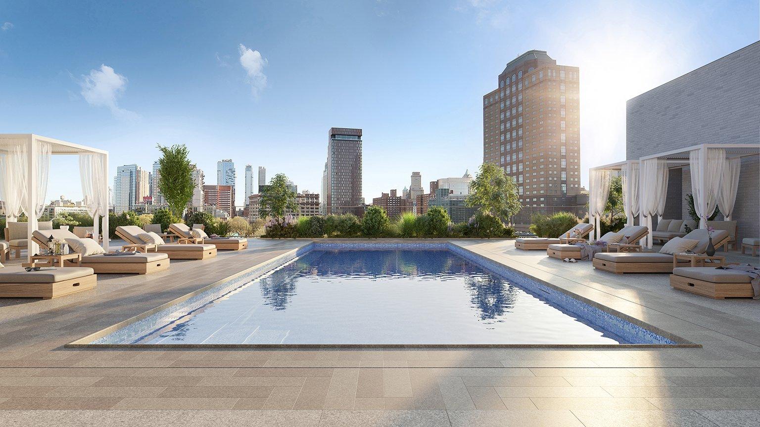 rooftop pool front & york condo