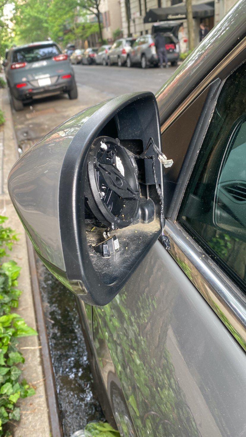 stolen sideview mirror