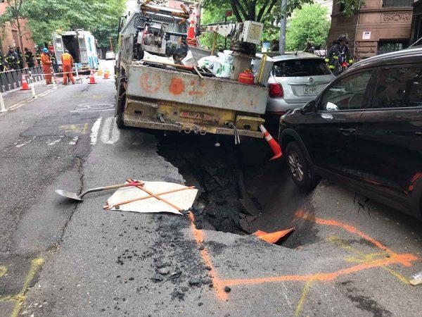 sinkhole 89th and columbus ave