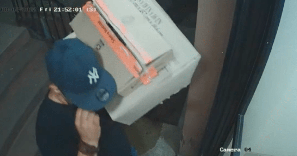 burglar pretends to be delivery person