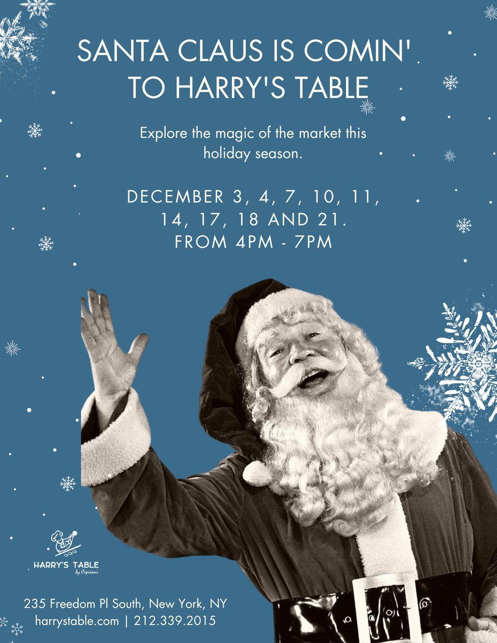 santa harry's table