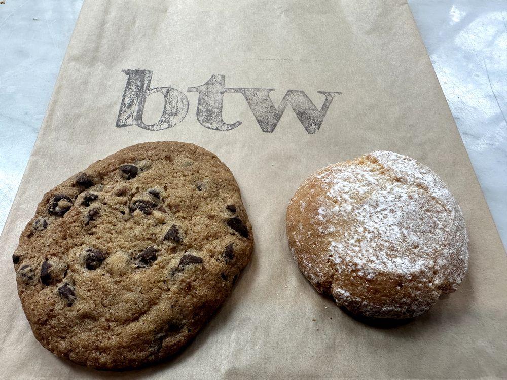 by the way bakery chip and almond cookie