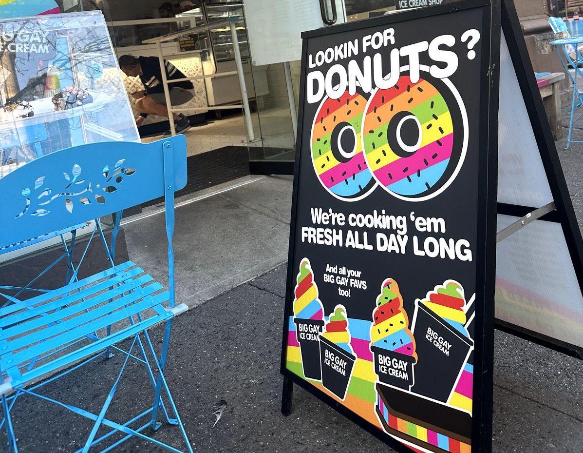 rainbow donuts big gay ice cream