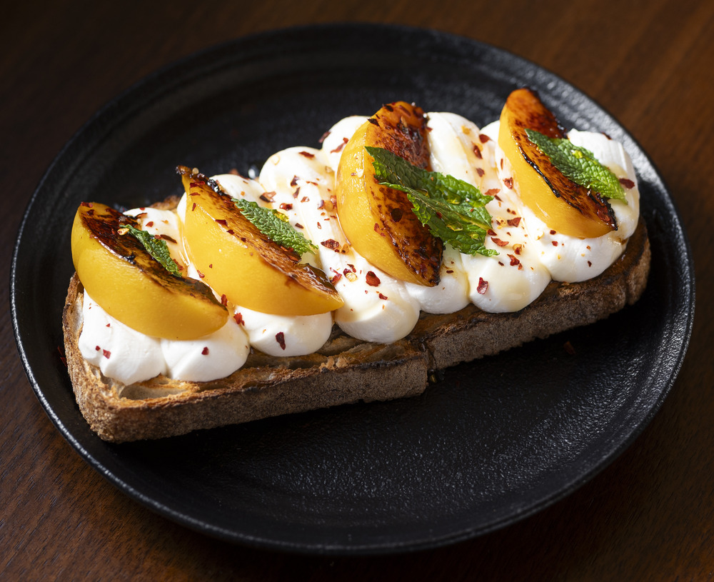 Grilled Peach Ricotta