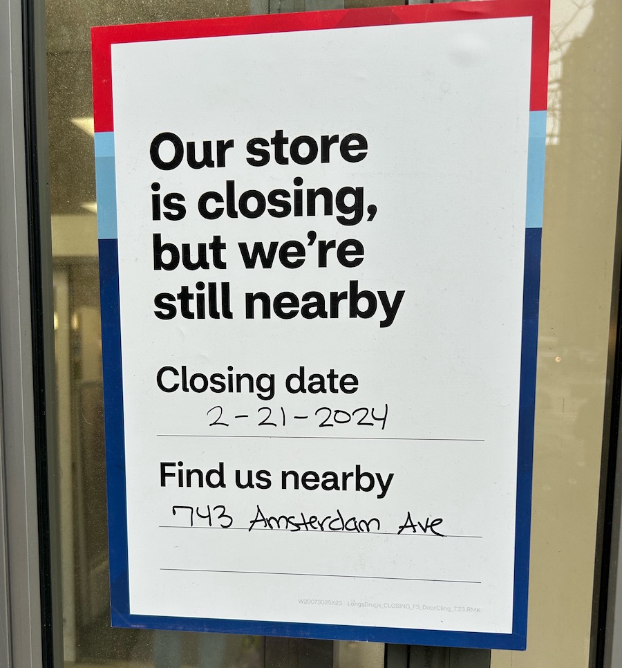 cvs closing sign
