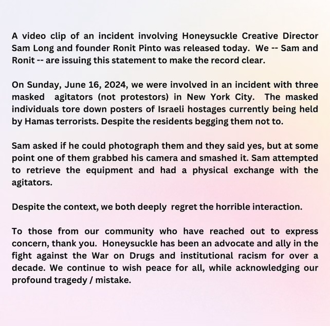 ronit long statement