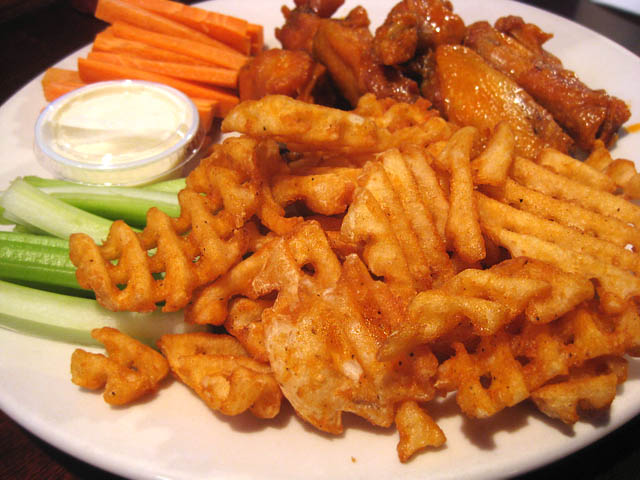 blondies wings and waffle fries