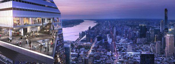 View of New York from The Edge in Hudson Yards