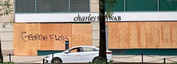 Broadway, Boarded Up With Messages Seeking Justice
