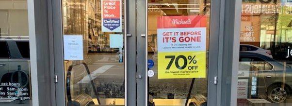 Michael’s Closing Columbus Avenue Store