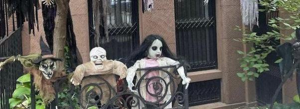 Spooky Upper West Side Halloween Brownstones