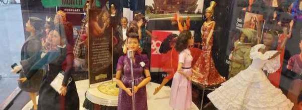 A Black History Month Display at Apthorp Cleaners