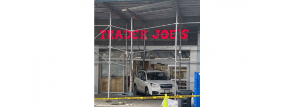 Car Smashes Through Trader Joe’s Entrance